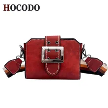 HOCODO брендовые сумки для женщин широкий плечевой ремень Ретро Маленькая квадратная сумка женская сумка почтальон роскошные сумки Bolso Femenino