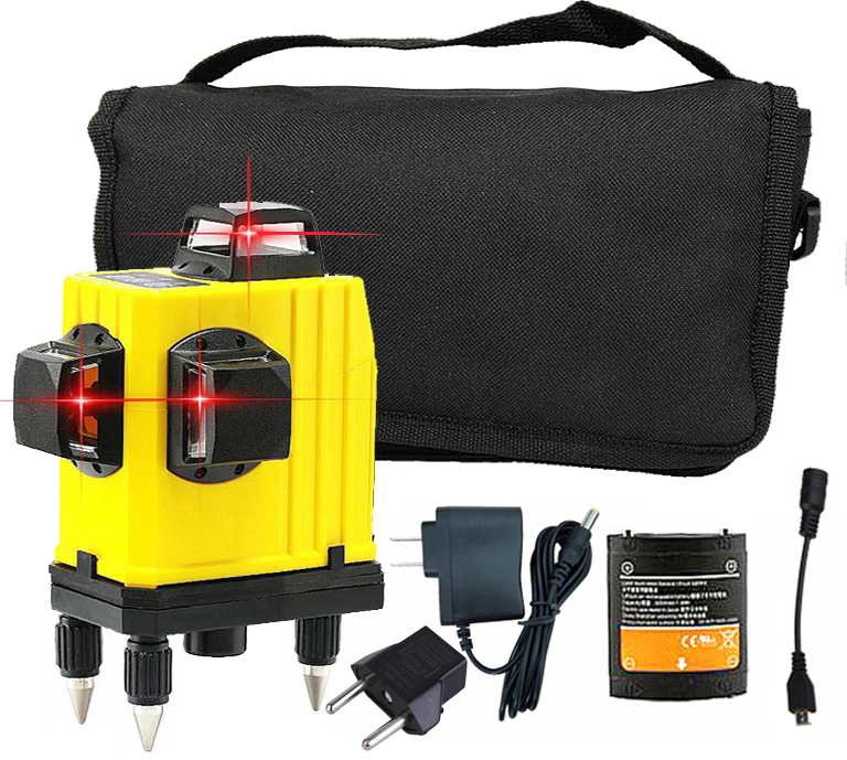 High Precision 12 Line 3D Laser Level Red Slash Outdoor Laser Level