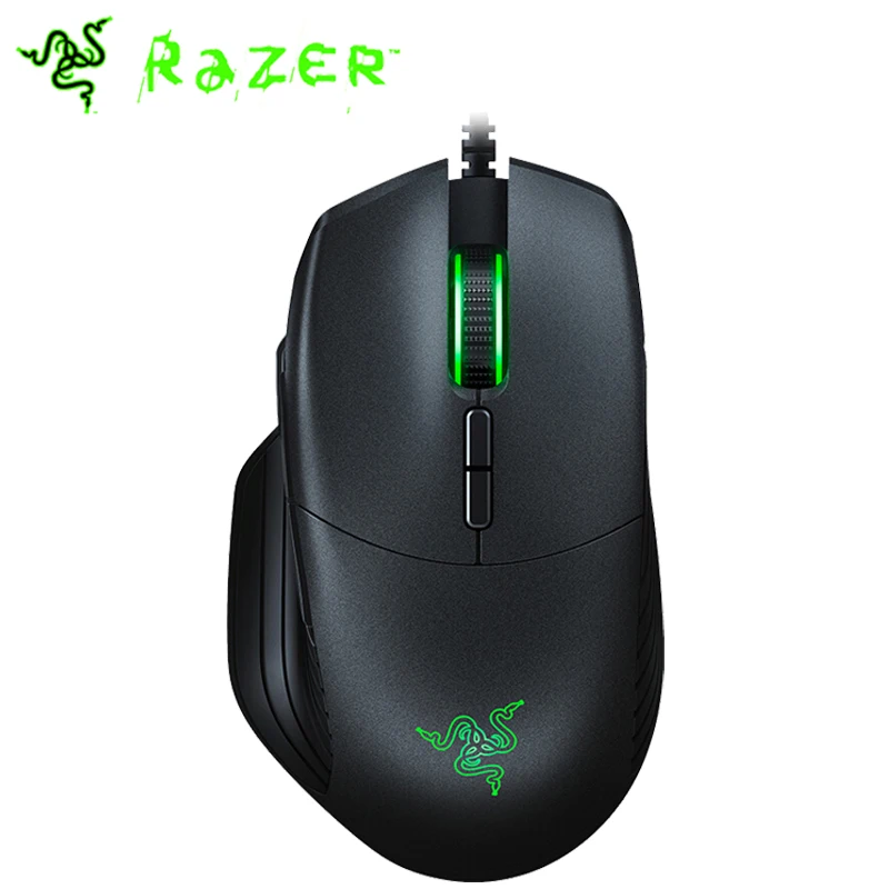 Цена Проводная игровая мышь razer Basilisk для геймера 16000 dpi RGB 5G Оптический сенсор съемный dpi сцепление сопротивление прокрутки 8 кнопок Черный