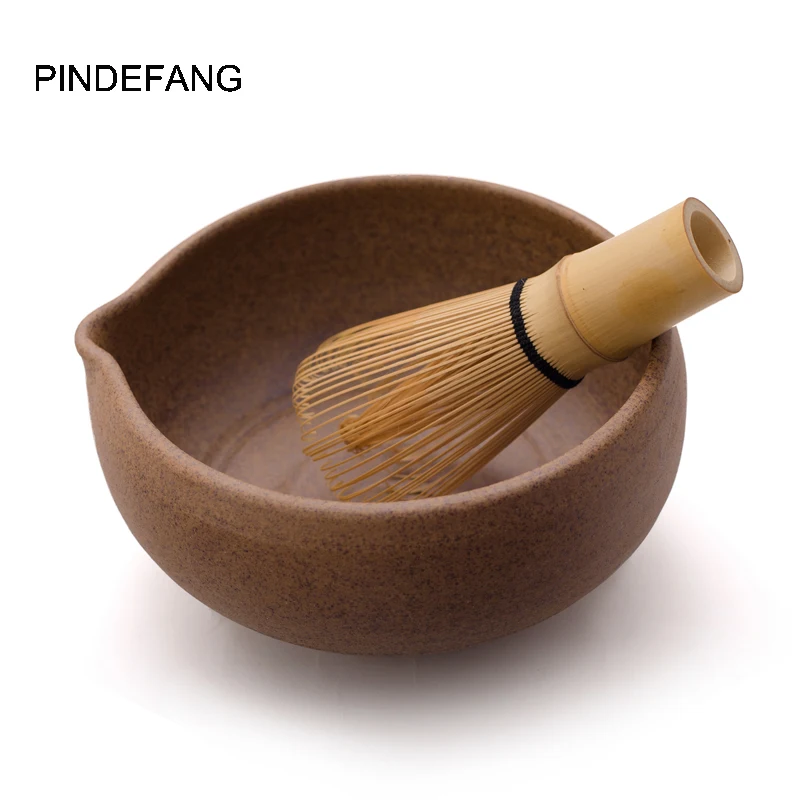 Tigela com Bonito Bico de Cerâmica Superfine Handmade Matcha Chawan Bruto Jindezhen Porcelana Japonês Teaware Chá