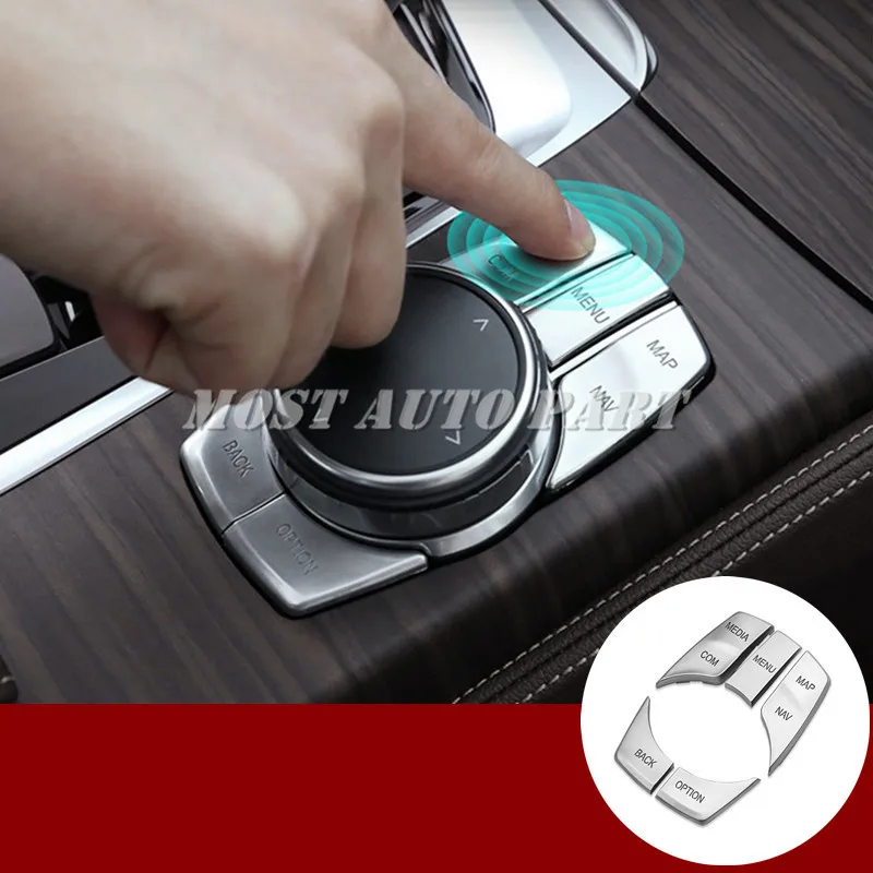 

Inner Console iDrive Multimedia Button Cover For BMW 5 Series G30 G31 2017-2019