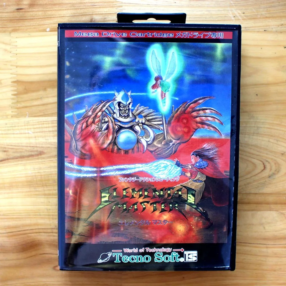 

Elemental Master 16 Bit MD Game Card with Retail Box for Sega MegaDrive & Genesis Video Game console system