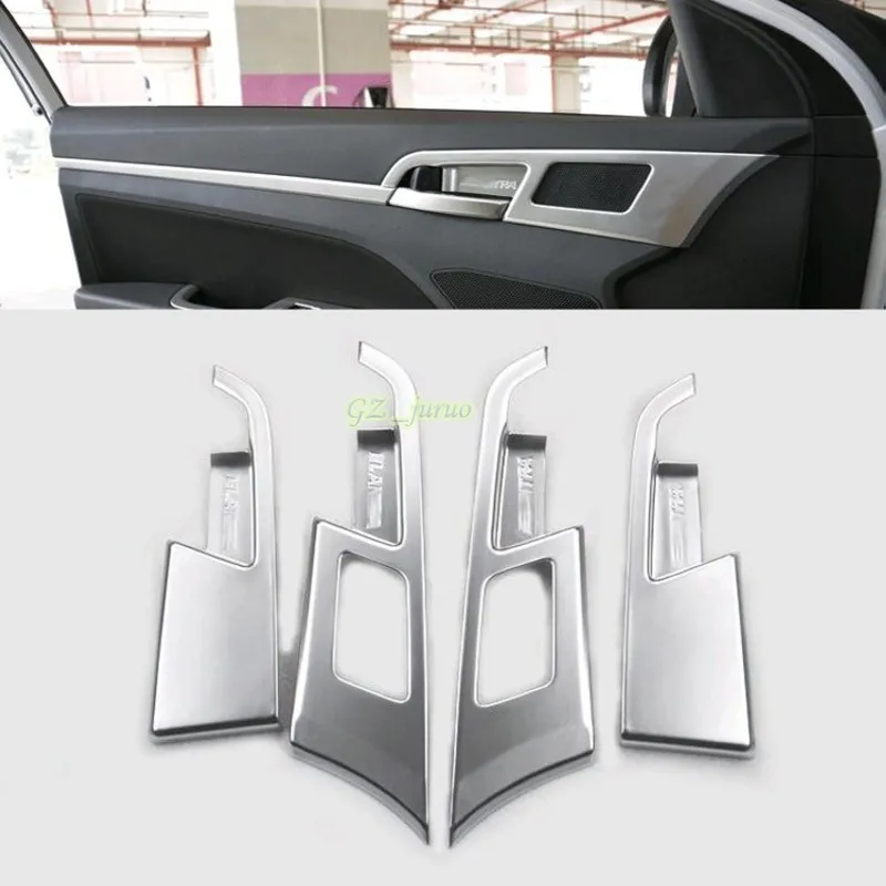 4pcs ABS Interior Inner Door Handle Bowl for Hyundai Elantra Avante 2016 2017 Car Styling Auto