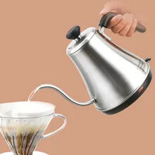 Чайник небольшой емкости мини бытовой длинный рот Электрический пузатый чайник