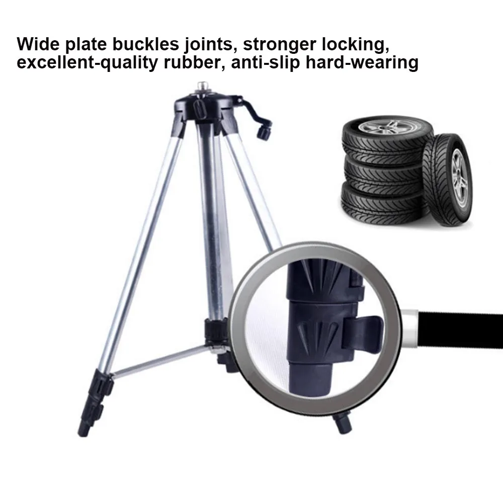 

1.1/1.5 M Flexible Laser Level Tripod 5/8 Inch Self Level Stand Holder Professional Rotary Adjustable Aluminum Alloy Stand Tool