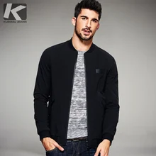 KUEGOU 2017 Spring Mens Casual Jackets And Coats Thin Black Color Brand Clothing For Man’s Slim Fit Clothes Male Wear Tops 2067