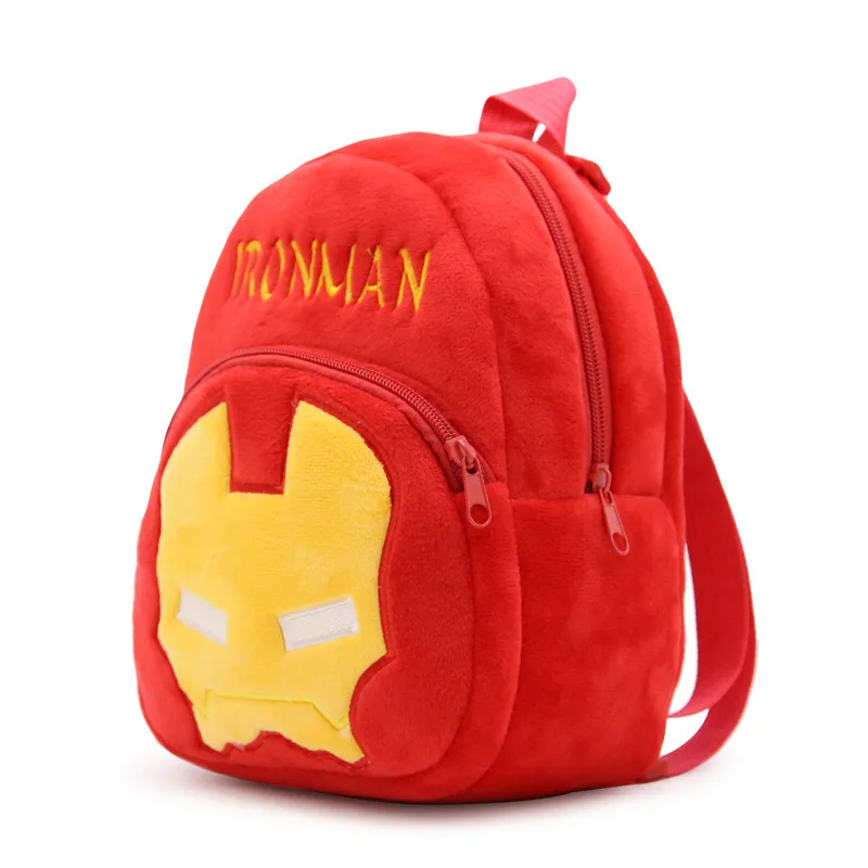 

1-3 years Cute Ironman Small Plush Bag Children Bags Mini Kindergarten Preschool Backpacks for Boys Baby Kids
