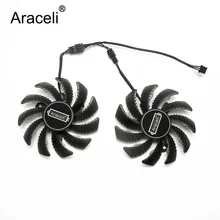 Special Offers 2PCS/lot 2pin+3pin for Gigabyte GeForce GTX 1650 OC CN 4G PLD08010S12H graphics card fan