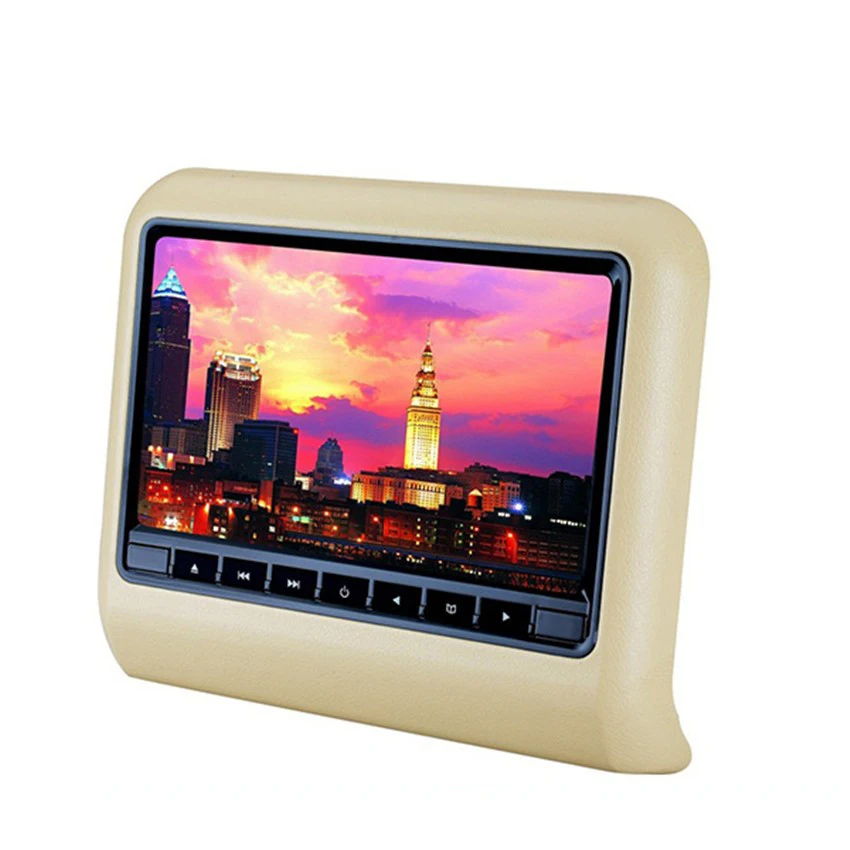 

9 inch high-definition LCD screen plug-in type head DVD display built-in game pad and CD-ROM games Car head pillow screen