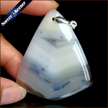 

Fashion Women Man Necklace Pendant Big Natural Moss Agates Stone Pendant Slide Healing Crystal Pendants for Jewelry Making HS981