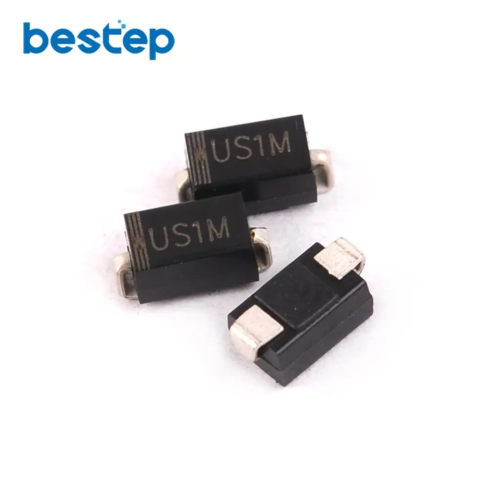 

100PCS SMD US1M UF4007 1A/1000V SMA Fast Recovery Diode Rectifier