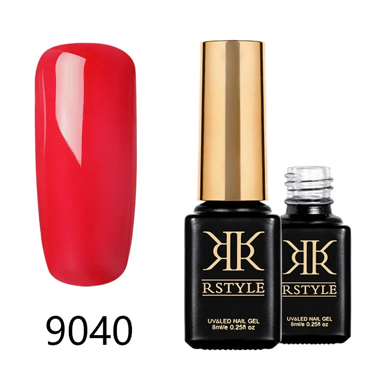 Лак для ногтей rstyle 8 мл 9001-9062 чистый цвет УФ-гель для ногтей Soak Off Nail Art Полупостоянный гель лак набор для наращивания ногтей праймер - Цвет: SC9040