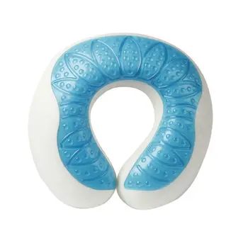 

Peter Khanun U-shaped Cooling Gel Memory Foam Pillow for Airplane Travel Car Head Neck Support Pillow Office Relax Cushion 034