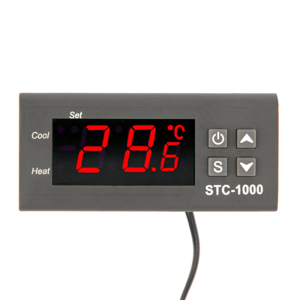 Новейший температурный контроллер термостат Аквариум STC1000 инкубатор холодная цепь темп Оптовая лаборатория температура