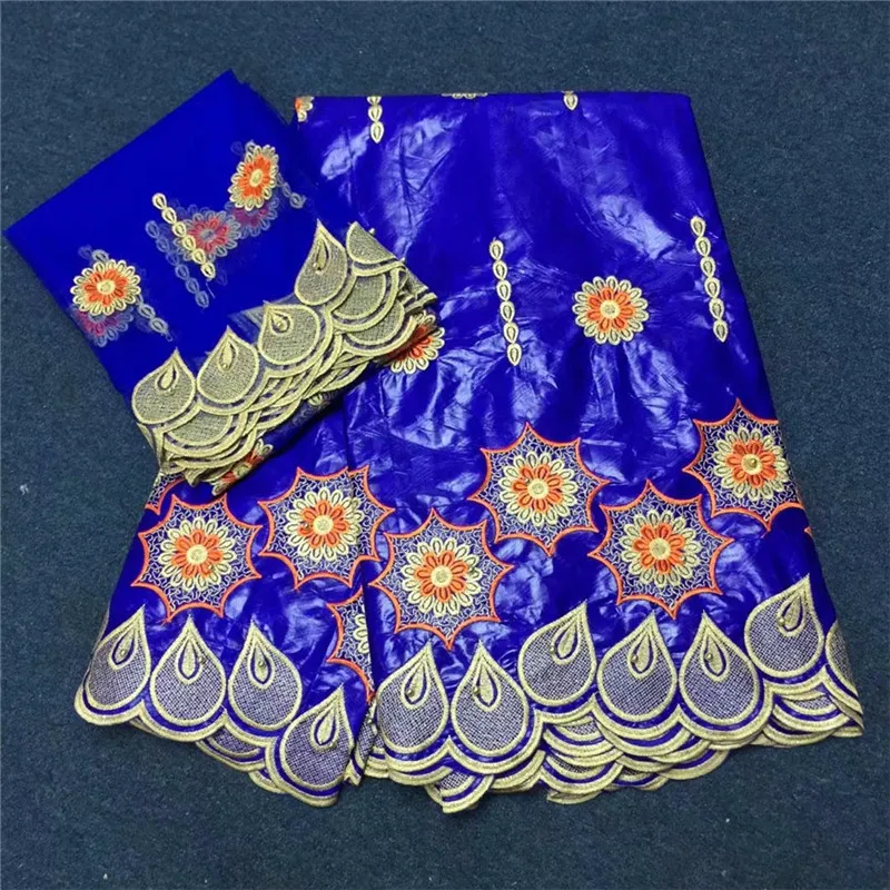 Бассейна riche getzner африканская ткань Базен riche ткань tissu broderie Дубай парча жаккардовая ткань для платья 5+ 2 ярда/комплект KFZ-1