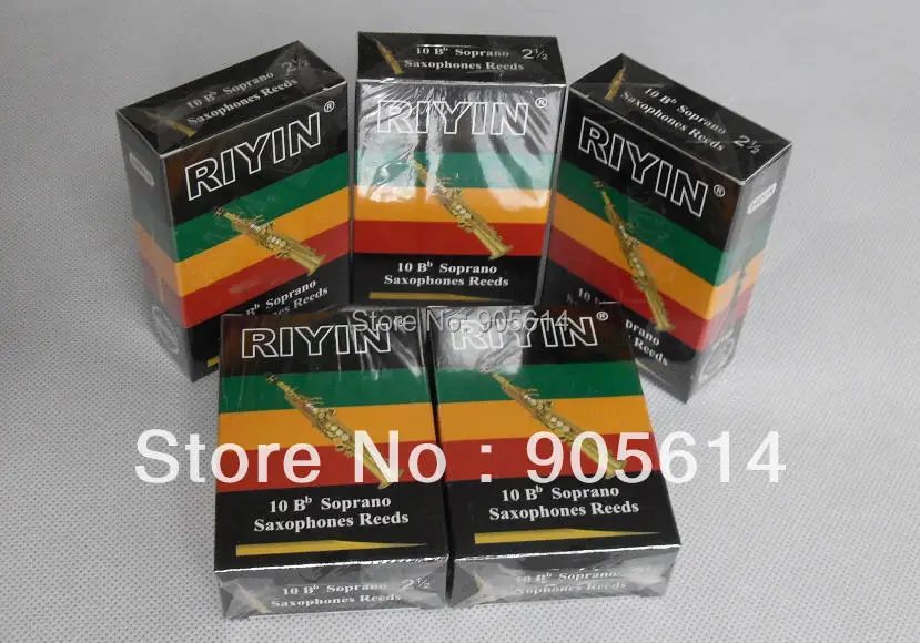 

5 boxes Soprano Saxophone Reeds reed Brand "RIYIN" NEW Strenght #2.5