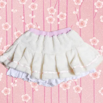 

2019 Sale Direct Selling Soft Sister Fuzzy Ice Cream Lambs Wool Short Skirt Of Bitter Fleabane Pleated Of Pants Wholesale