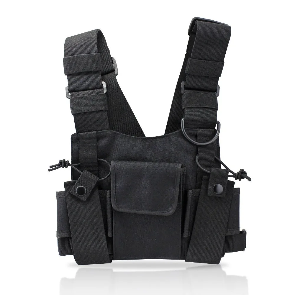 

Tactical Rescue Harness Shoulder Carry Bag Waist Pack for Motorola for Kenwood Midland Baofeng Walkie Talkie Vest bag chest rig