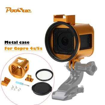 

Top housing Cover Aluminum Cage Protective Case for GoPro Hero 5 4 Session Go Pro hero 4s Hero 5s Action Camera Accessory