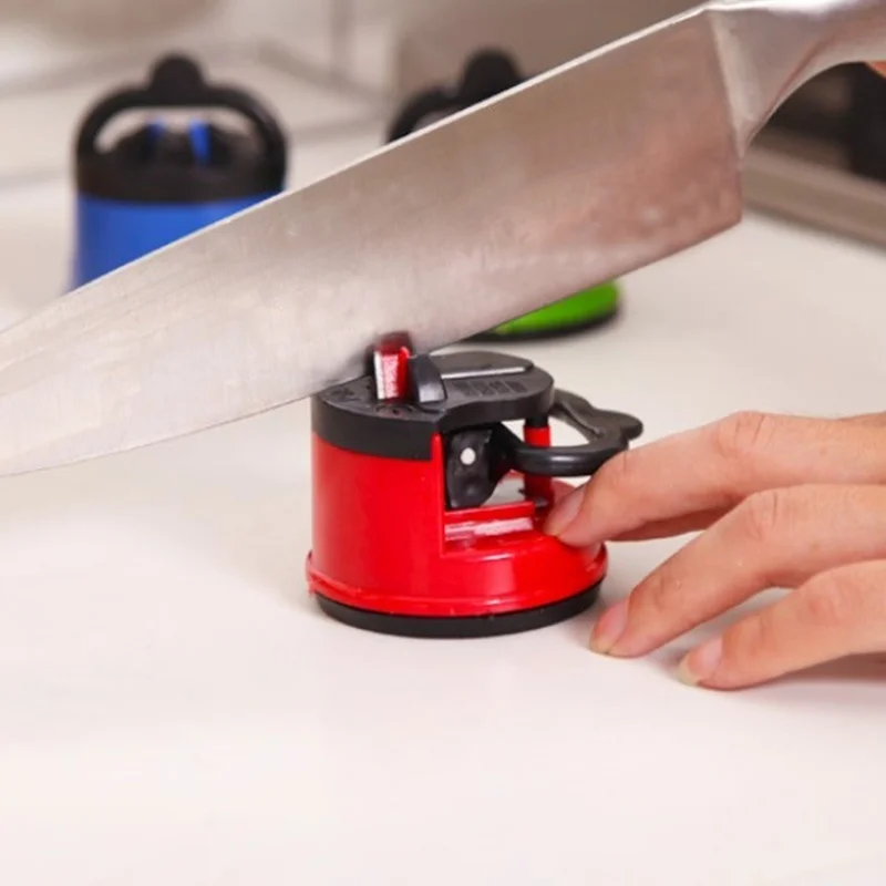 

Professional Chef Pad Knife Sharpener Scissors Grinder Secure Suction Sharpener Knives Kitchen Sharpening Tool Supplies