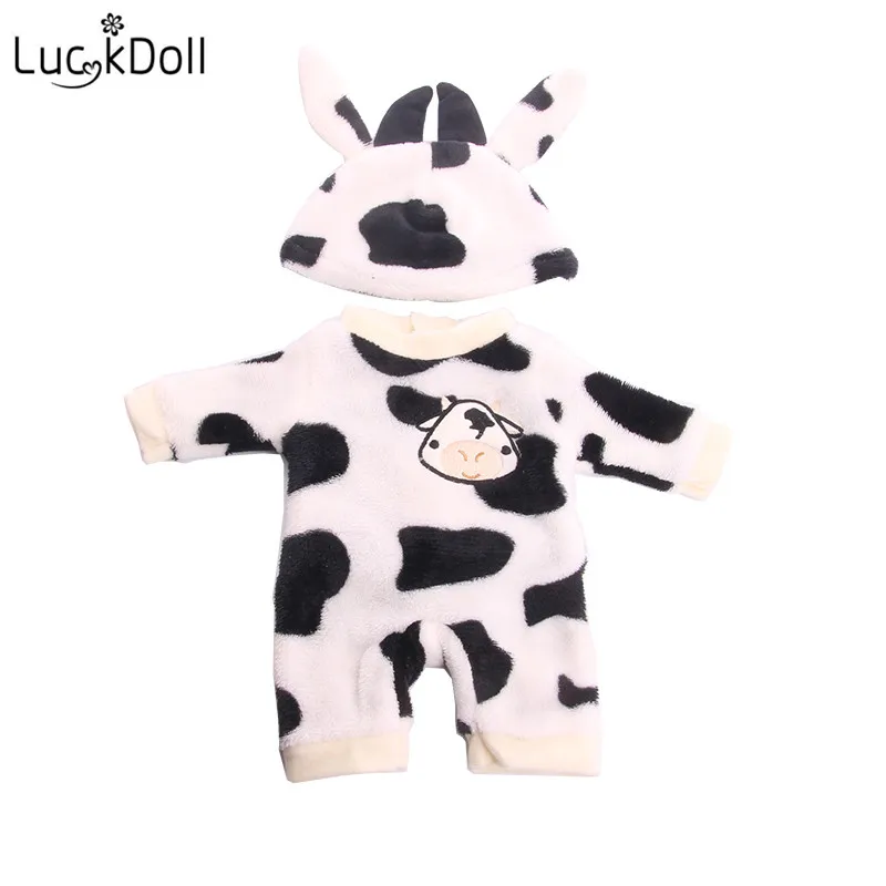 LUCKDOLL пижамы животных костюмы+ шляпа для 43 см Zaps куклы аксессуары игрушки для детей