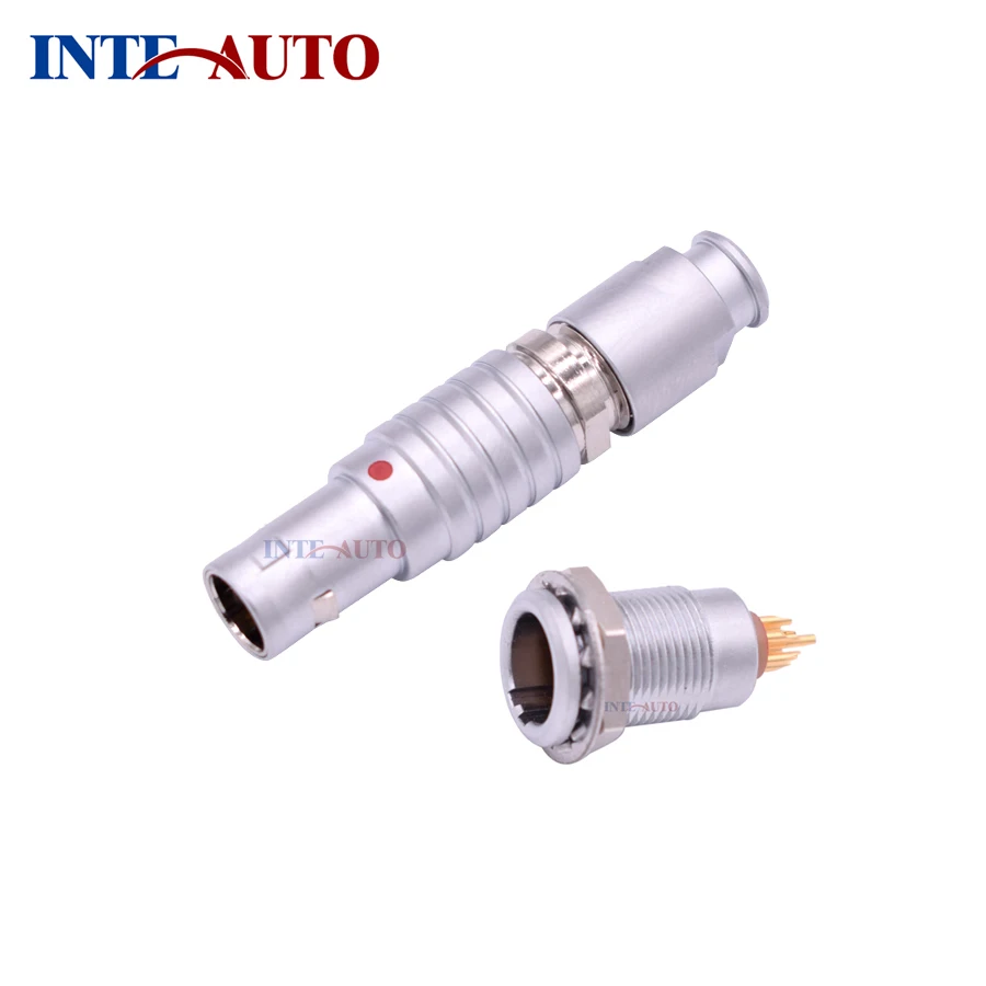 

Stanexco Connector, 2 Pins Male to Male Adapter Circular Metal Push Pull Plug Receptacle, Equivalent FTGG.0B.302 EZGG.0B.302