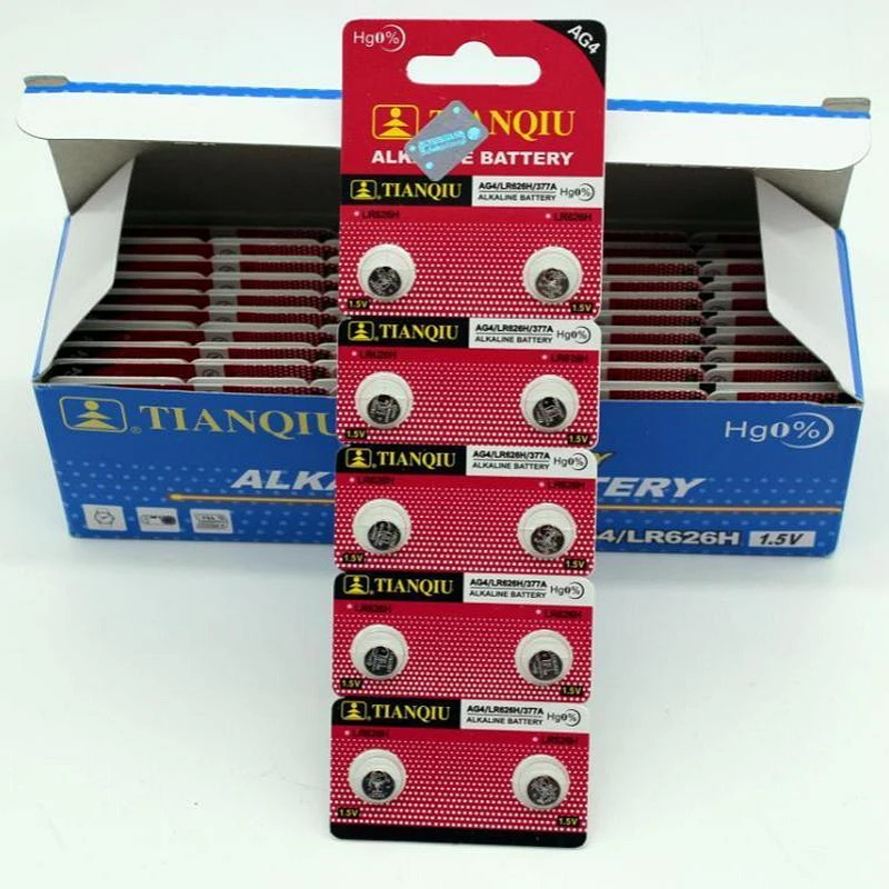 20 pcs AG4 LR626 377A 1.55V 377 Battery For Watch Button Cell Batteries New Brand Watch Accessories Alkaline Electronic Products