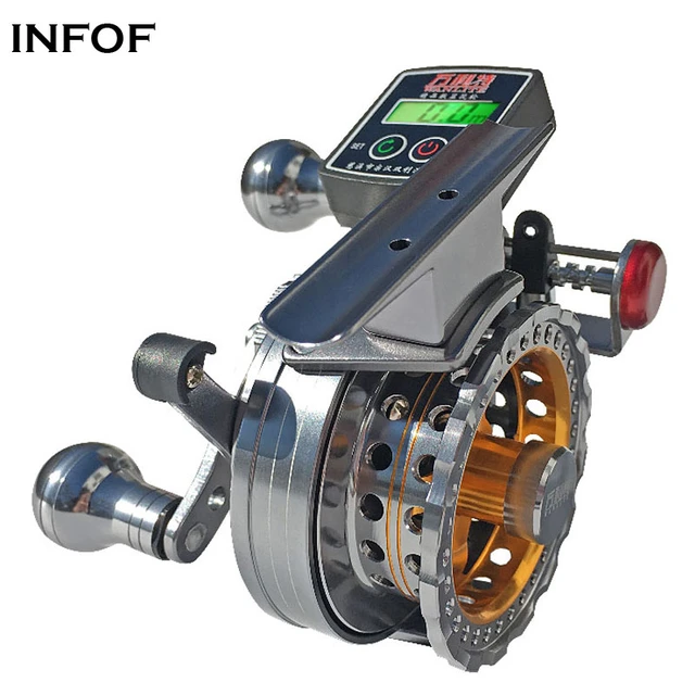 Infof Electric Line Counter Reels 3.6:1 6+1bb Aluminium Alloy Fish Line  Wheel Fly Fishing Reel Left/right Handed - Fishing Reels - AliExpress