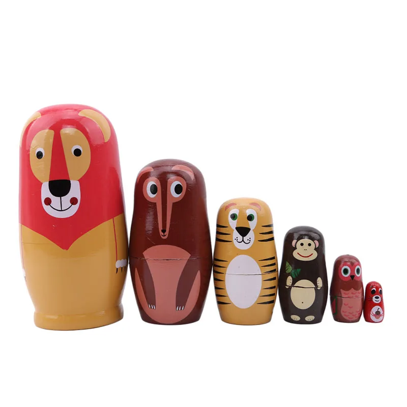 Новинка, милые русские животные, кукла редиска, Matryoshka, деревянные особенности, Рождественская игрушка, День Святого Валентина, подарок для влюбленных детей на день рождения - Цвет: 410966