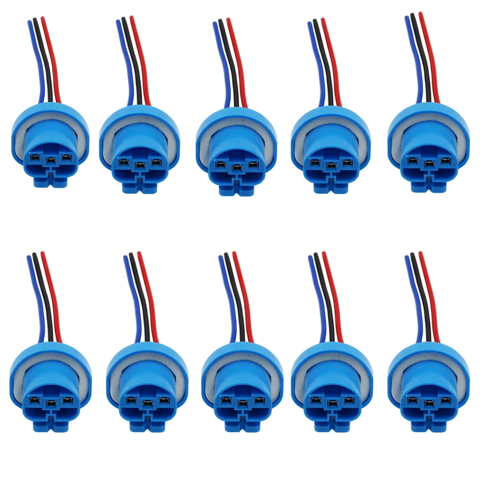 Ysy 10pcs Waterproof Hid Connector Hb5 9007 Xenon Light Plug Female Adapter Hb5 Halogen Bulb