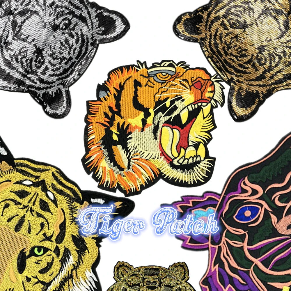 

New Large Embroidery Cloth with Punk Personality Garment Decoration Backmark DIY Backglue Ironing Patch