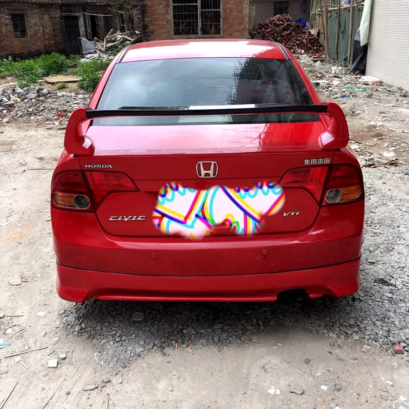 Для Honda Civic 2006- спойлер высокое качество абс материал заднее крыло грунтовка цвет задний спойлер для Honda Civic спойлер FD2