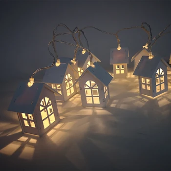 10pcs LED Christmas Tree House Style Fairy Light 3