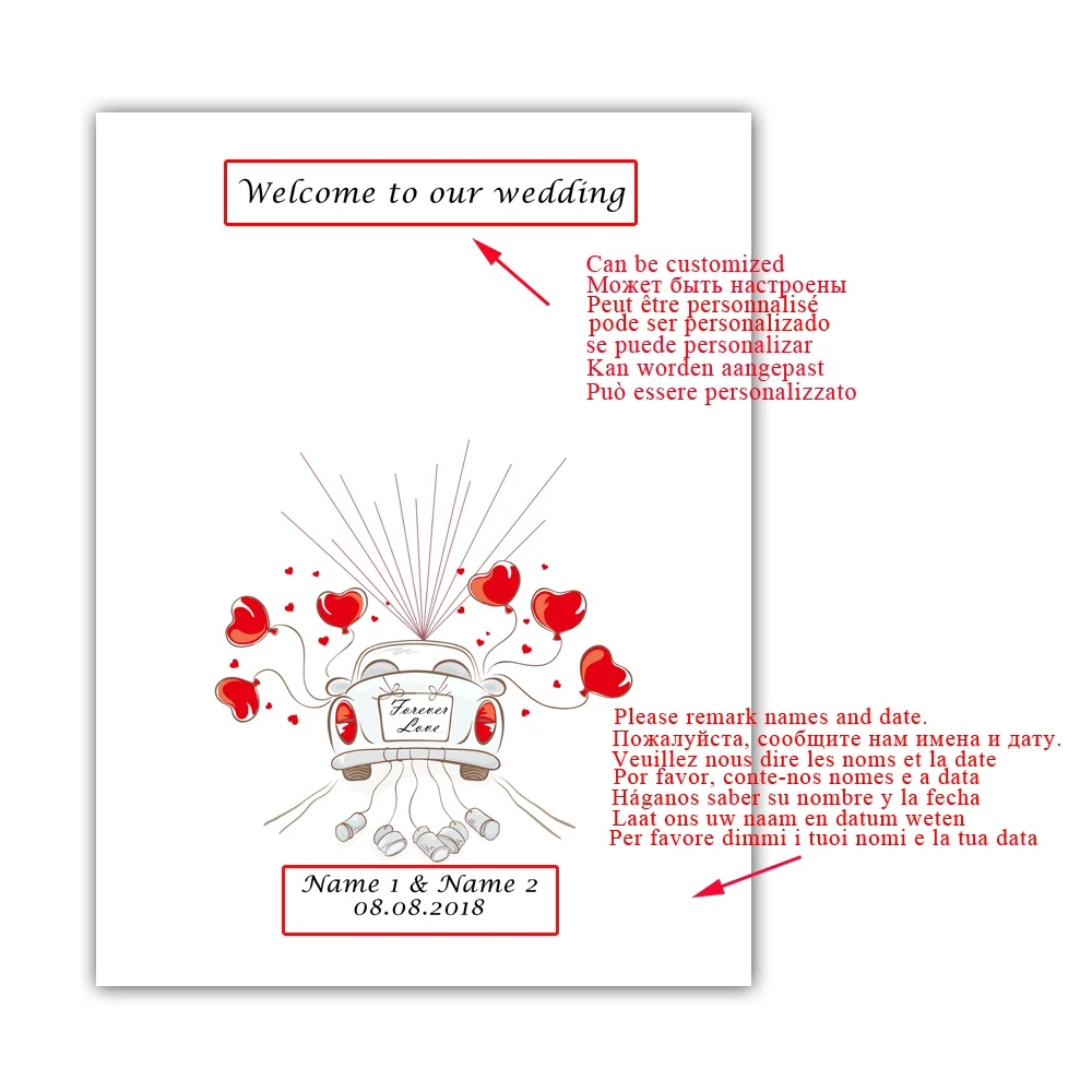 Love-Wedding-Car-Customize-Name-Date-Fingerprint-Signature-Guest-Book-DIY-Thumbprint-Guestbook-For-Wedding-Party (2)