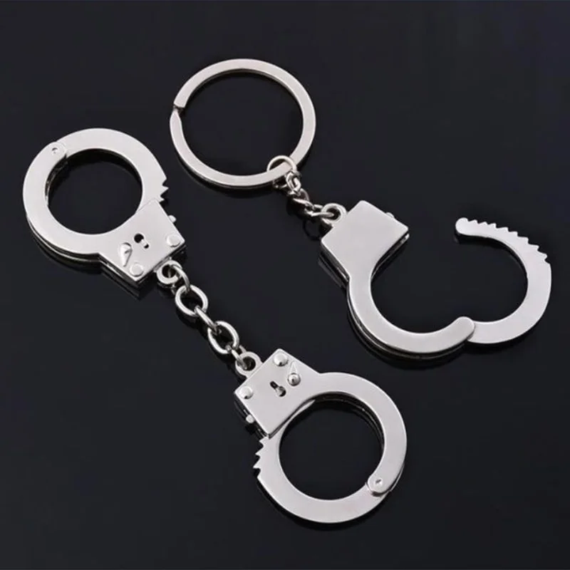 Автомобиль handsuffs цепочка для ключей Мини simsulation наручники автомобильный брелок