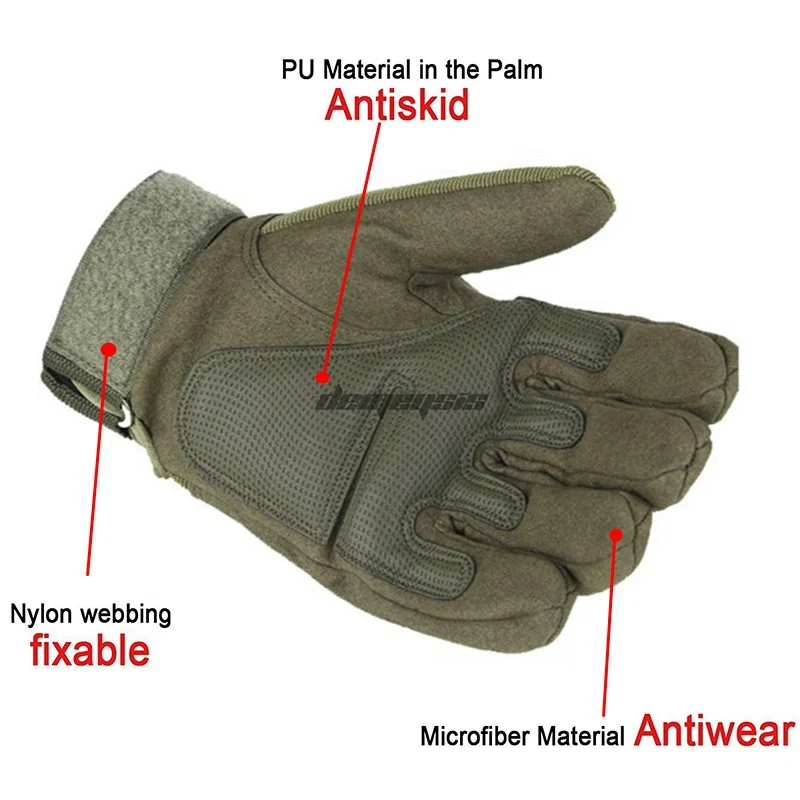 Тактические Военные тактические перчатки, противоскользящие перчатки для улицы, перчатки для пальцев, мужские тактические перчатки