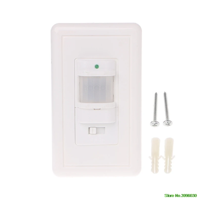 

Auto On/Off Infrared PIR Occupancy Vacancy Motion Sensor Light Lamp Switch White