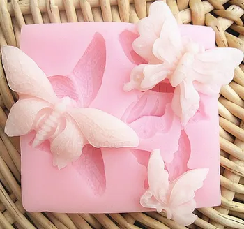 

Three butterflies chocolate mould sugar fandant mold