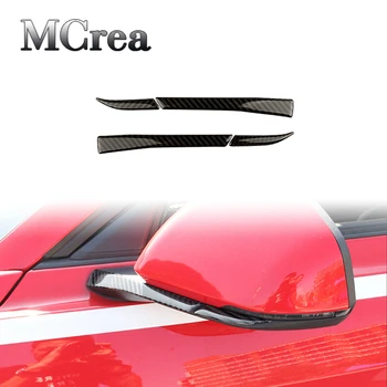 

MCrea 3D Stickers Rearview Mirror Covers Frame Carbon Fiber Car Styling For Ford Mustang 2017 2015 2016 GT500 GT 350 Accessories