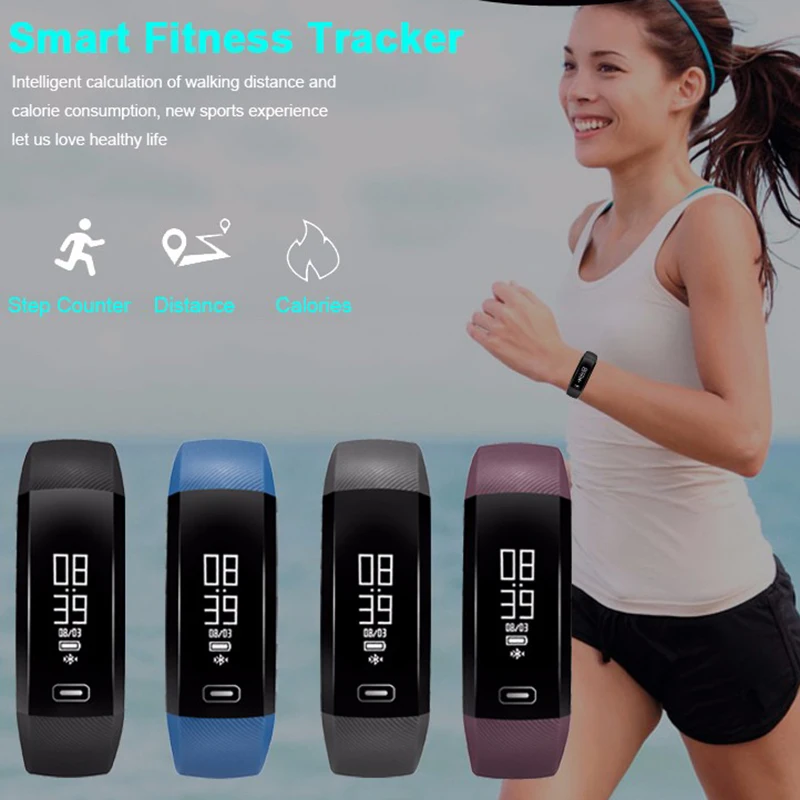 Смарт браслет M2 пульсометр измеритель артериального давления фитнес Smartband для iOS