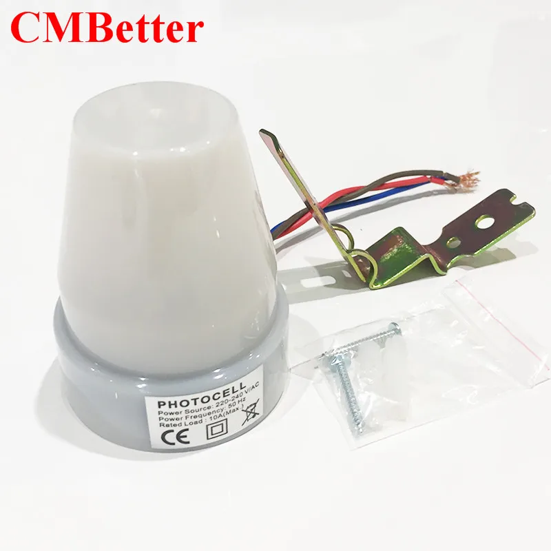 

CMBetter Waterproof automatic light sensor switch / delay intelligent street light switch controller / light control sensor 10A