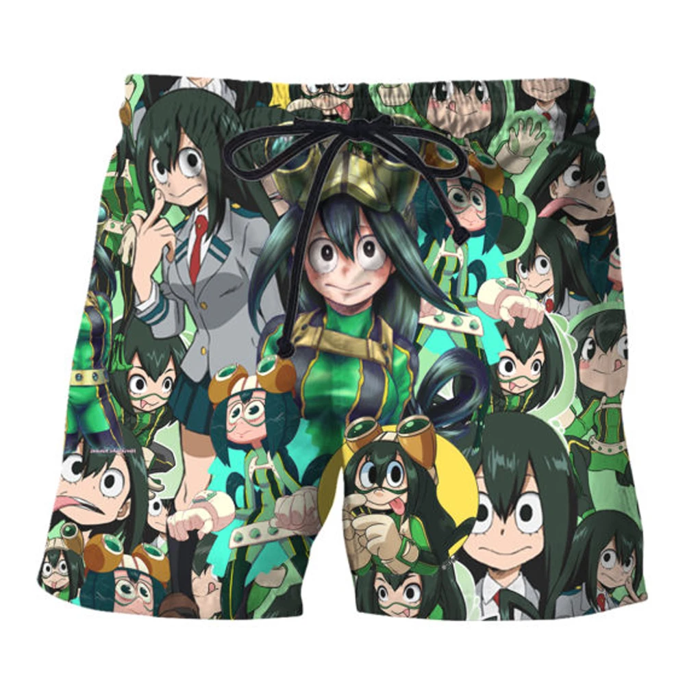 YX GIRL, летние новые мужские/женские шорты, 3D принт, милая девушка, аниме, My Hero Academy/Ram, пляжные, для фитнеса, мужские повседневные модные шорты