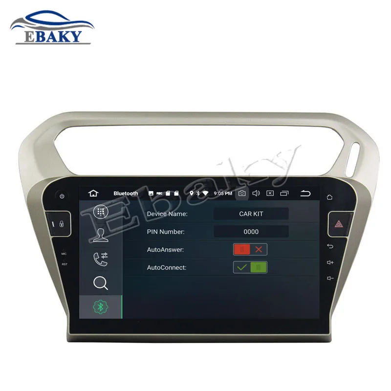 Excellent NaviTopia 10.1inch 4GB RAM 64GB ROM Octa Core Android 8.0 Car DVD Radio For Peugeot 301 2013 2014 2015 2016 GPS/WIFI/bluetooth 19