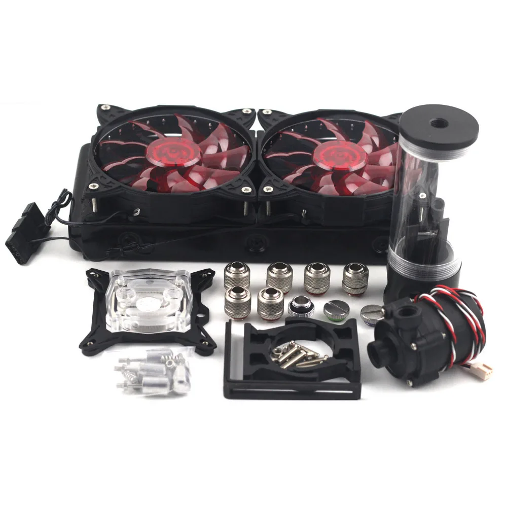 Computer water cooling G1/4 240p Auminum radiator 110 140 190 240mm