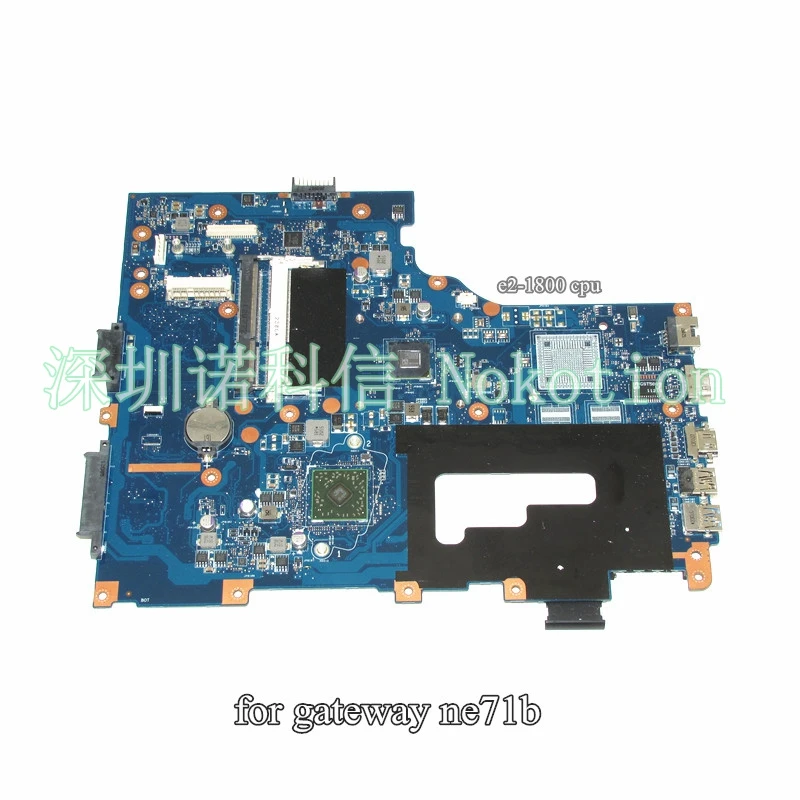 

NOKOTION Laptop Motherboard For Gateway NE71B Pegatron EG70 EG70BZ Main Board Rev 2.0 DDR3 full test