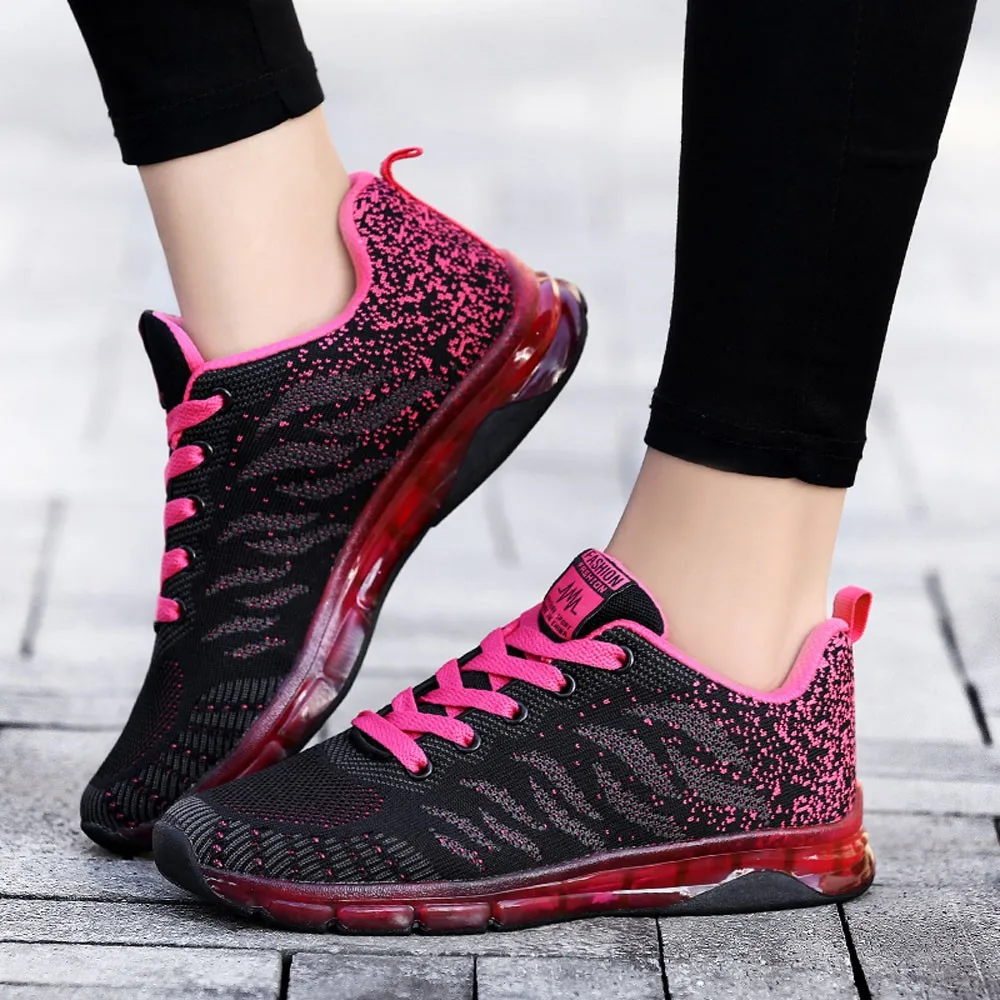 

Flying Woven Shoes Air Cushion Sneakers Student Net woman shoes sneakers fashion 2019