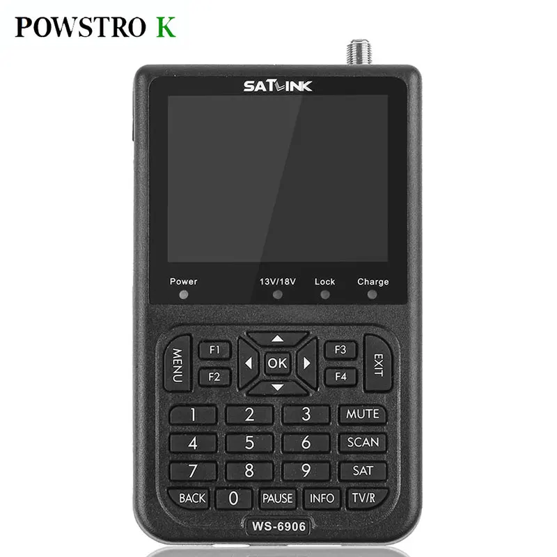 

POWSTRO K WS-6906 3.5" DVB Compliant digital satellite meter satellite finder ws 6906 satlink ws-6906 EU/US/UK/AU For Choose