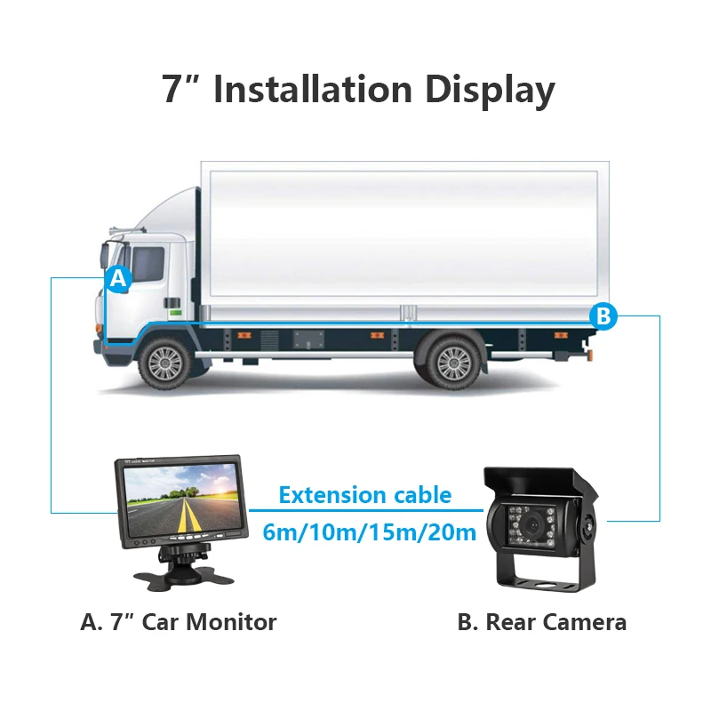 Jansite " проводной автомобильный монитор TFT lcd Автомобильный монитор заднего вида помощь при парковке 18 светодиодный ИК Водонепроницаемая резервная камера для седана грузовика