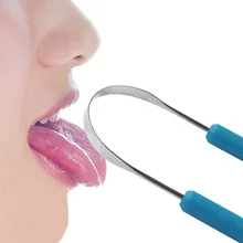 Здоровый язык ёршик из нержавеющей стали кремнезема ручка язык скребок гигиена полости рта Чистящая щетка уход за полостью рта