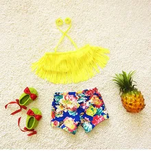 Обувь для девочек летние бикини Танцы купальник, купальник дети, купальник для девочек, 4 шт./лот wz17